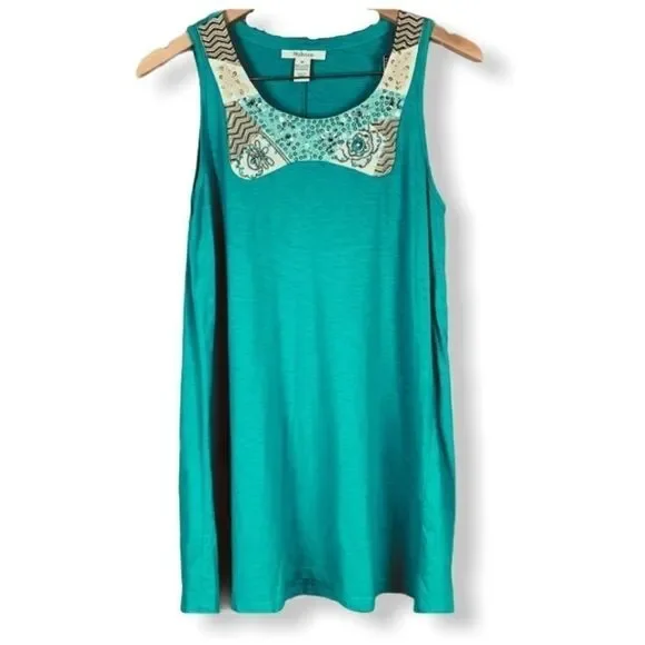 Style & Co Embellished Tank - Picture 1 of 7